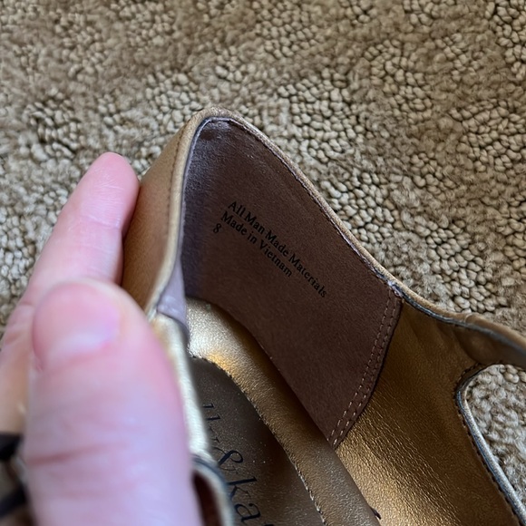 Kelly & Katie heels size 8 mustard yellow - Picture 4 of 5